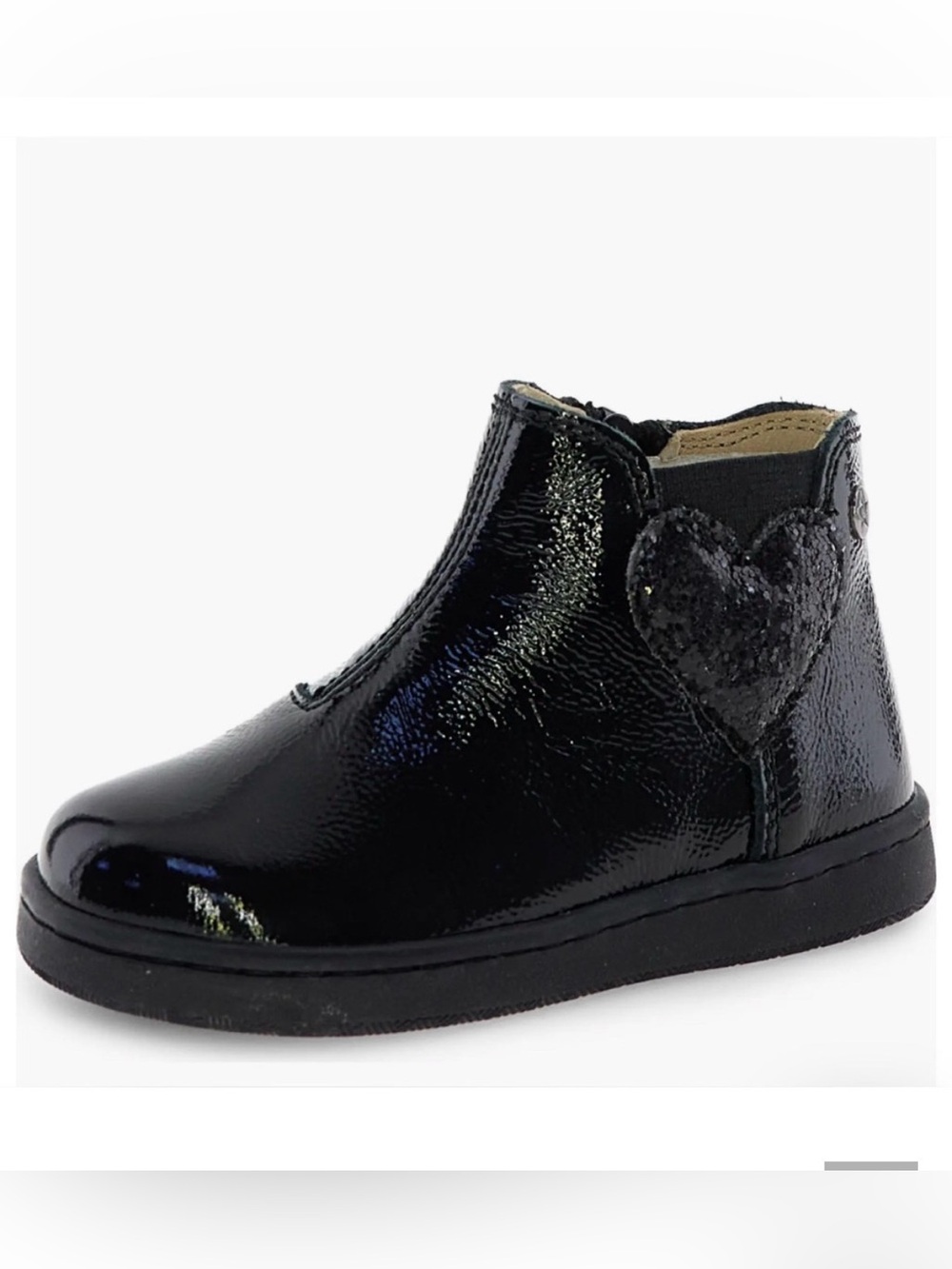 NWT Naturino Glarny Bootie in Black Black Glitter